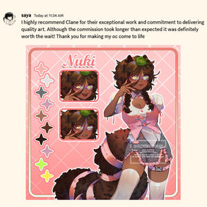 Thigh-up, Rendered PNGTuber with 3 expressions